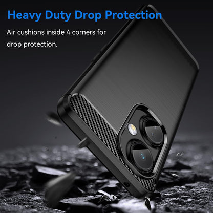 Case for OnePlus Nord CE 3 Lite, Techsuit, Carbon, Black
