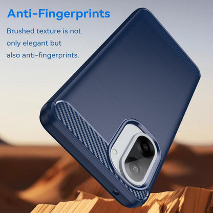 Hülle für OnePlus Nord CE5, Techsuit, Carbon, Blau