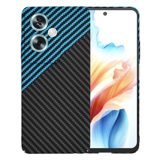 Hülle für OnePlus Nord N30 SE / Oppo A79, Techsuit, Carbonite FiberShell, Schwarz Blau