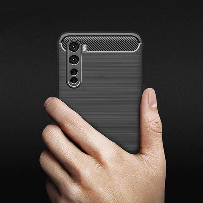 Case for OnePlus Nord, Techsuit, Carbon, Black