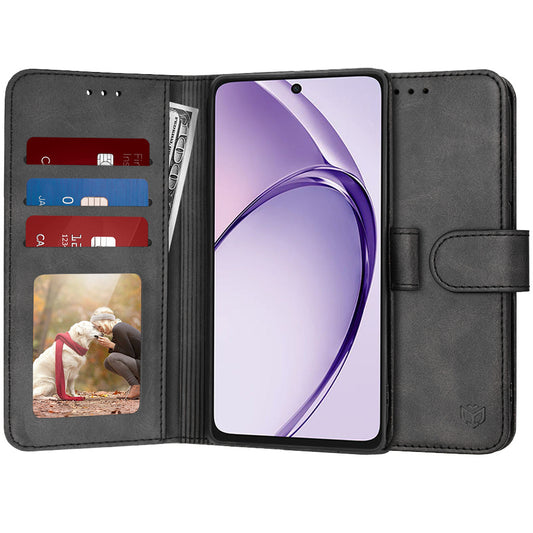 Case for Oppo A3 4G / A3, Techsuit, Diary Book, Black