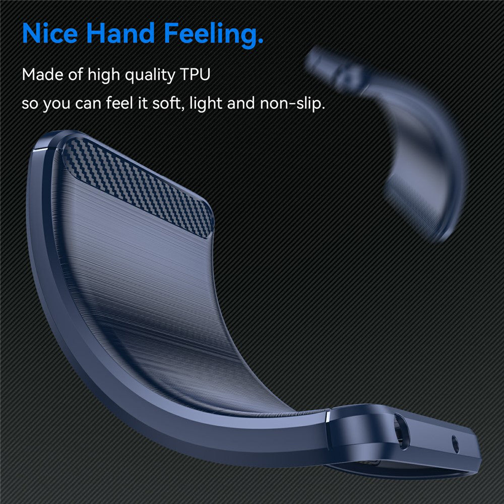Case for Oppo A5 4G, Techsuit, Carbon, Blue