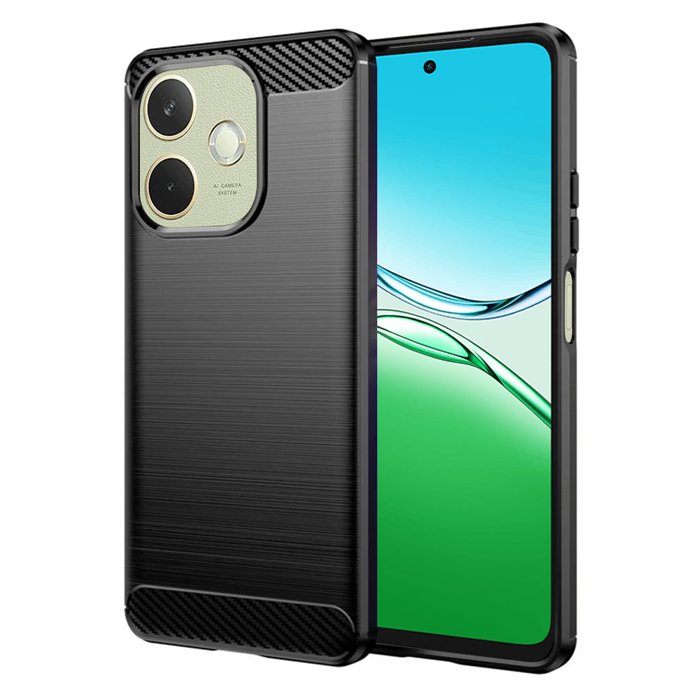 Hülle für Oppo A5 Pro 4G / A5 Pro, Techsuit, Carbon, Schwarz
