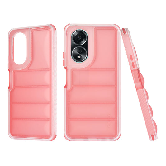 Hülle für Oppo A58 4G, Techsuit, Wave Shield, Rot