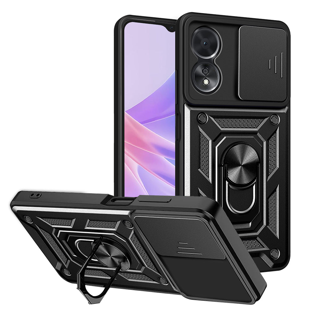 Hülle für Oppo A58 5G / A78 5G, Techsuit, CamShield, Schwarz