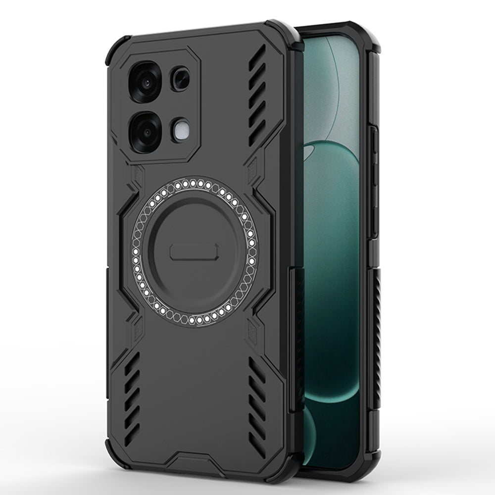 MagSafe Hülle für Oppo A6 Pro 5G / A6 Pro 4G, Techsuit, ArmorMag, Schwarz