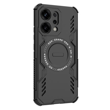 MagSafe Hülle für Oppo A6 Pro 5G / A6 Pro 4G, Techsuit, ArmorMag, Schwarz