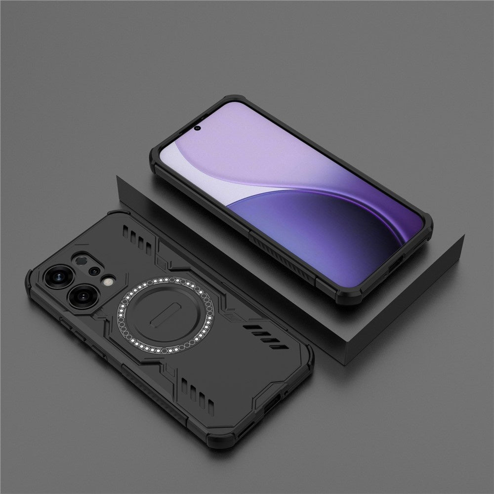 MagSafe Hülle für Oppo A6 Pro 5G / A6 Pro 4G, Techsuit, ArmorMag, Schwarz