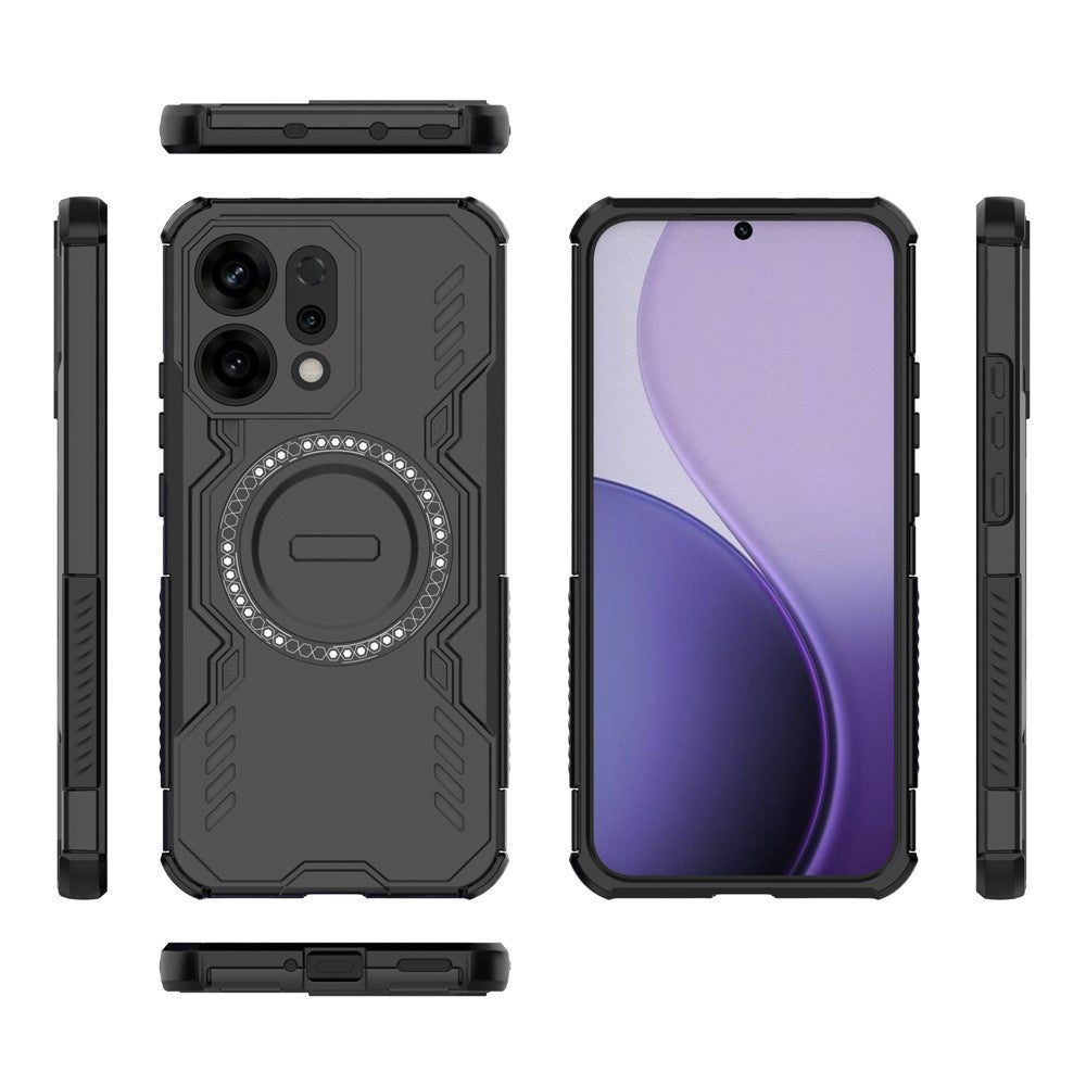 MagSafe Hülle für Oppo A6 Pro 5G / A6 Pro 4G, Techsuit, ArmorMag, Schwarz