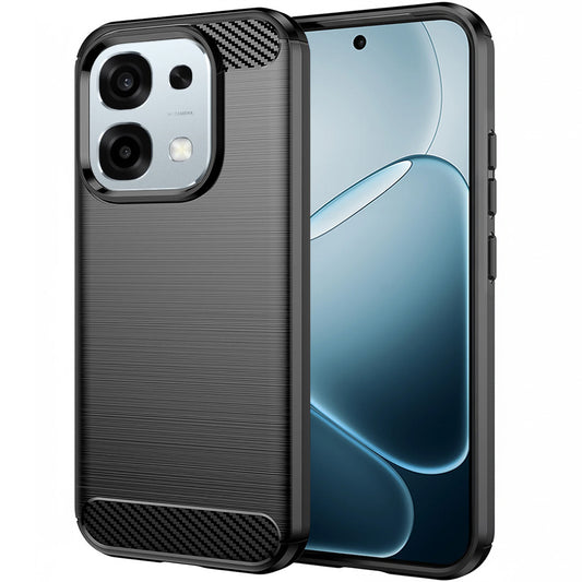 Hülle für Oppo A6 Pro 5G / A6 Pro 4G, Techsuit, Carbon, Schwarz