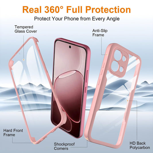 Hülle für Oppo A6 Pro 5G / A6 Pro 4G, Techsuit, ColorVerse 360, Rosa