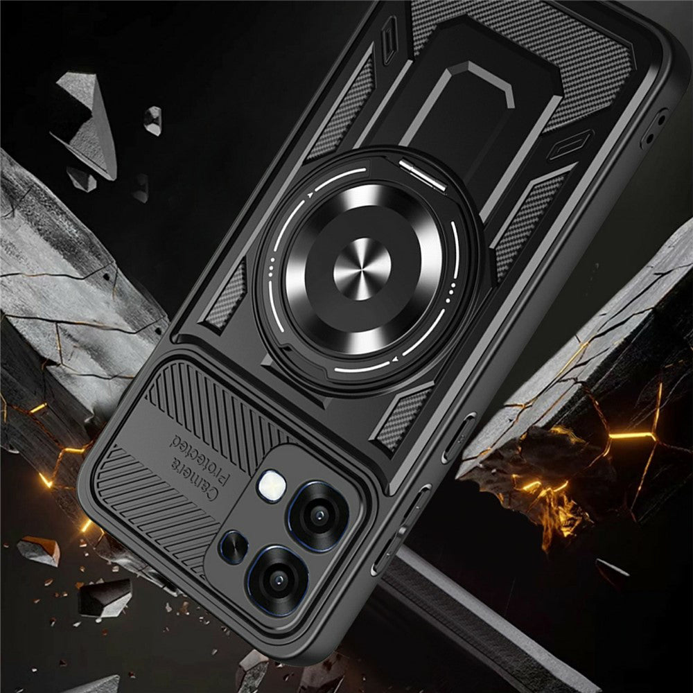 Hülle für Oppo A6 Pro 5G / A6 Pro 4G, Techsuit, RuggedCam, Lila