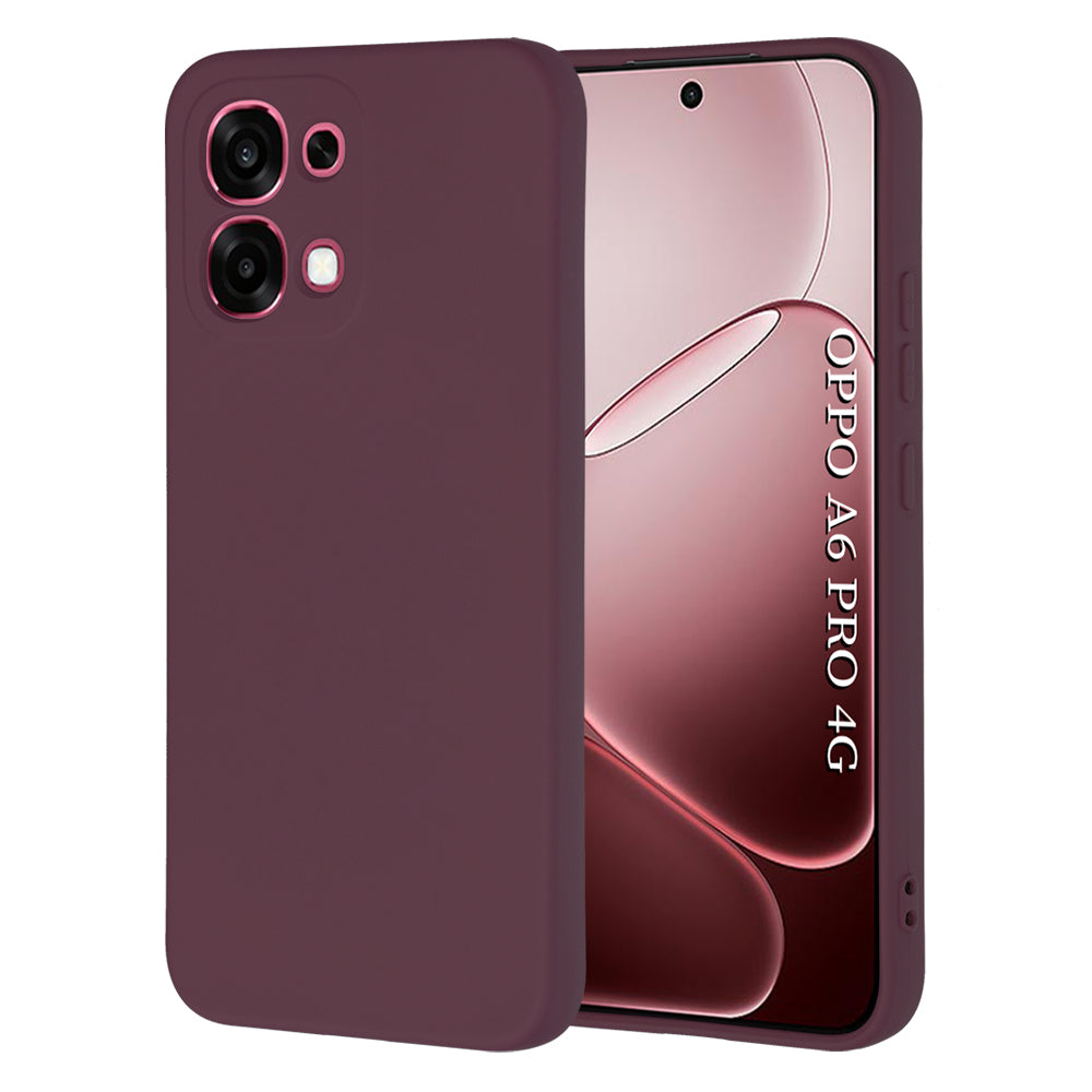 Hülle für Oppo A6 Pro 5G / A6 Pro 4G, Techsuit, SoftFlex, Weinrot