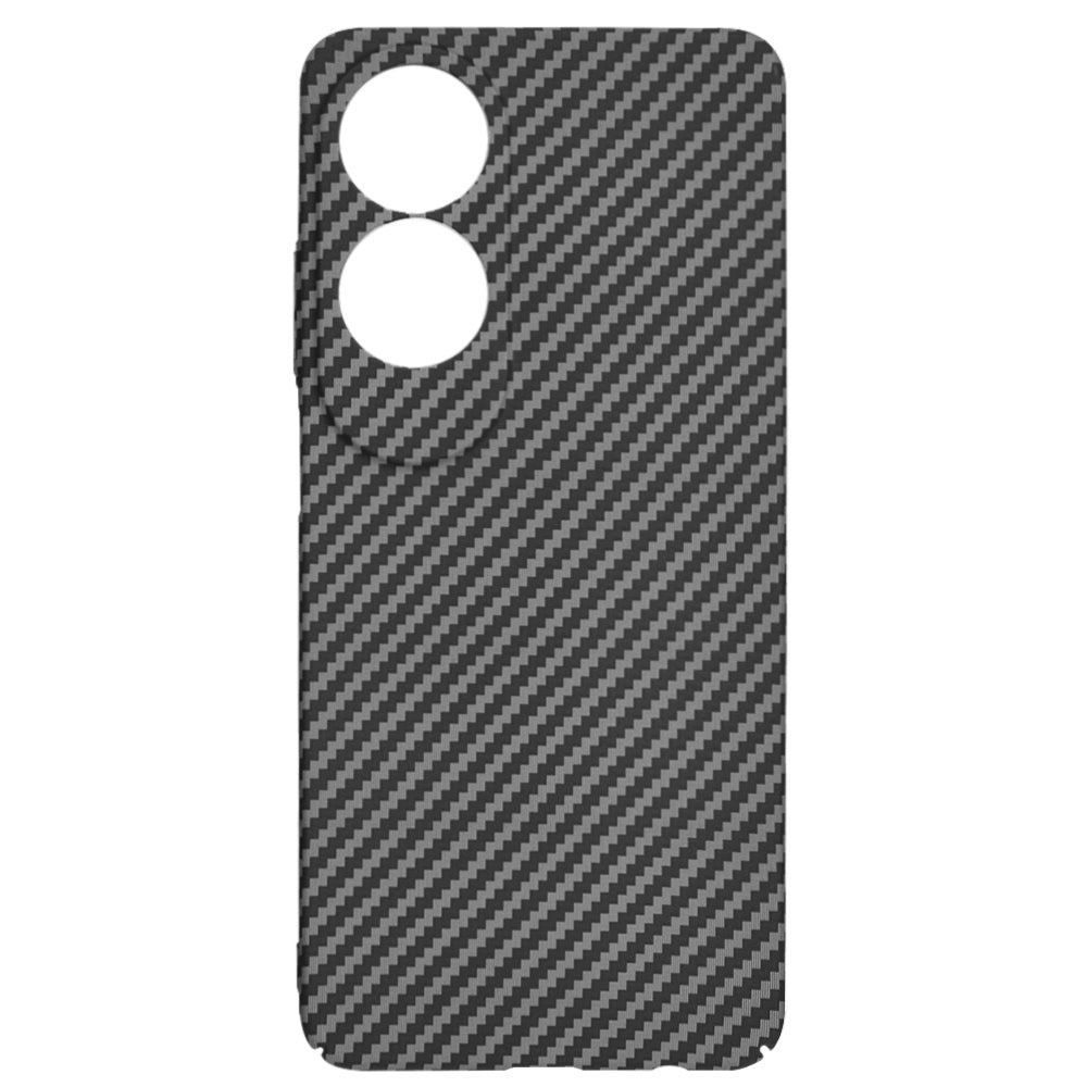 Hülle für Oppo A60, Techsuit, Carbonite FiberShell, Schwarz