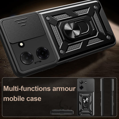 Hülle für Oppo A6x 4G / A6x, Techsuit, CamShield, Schwarz