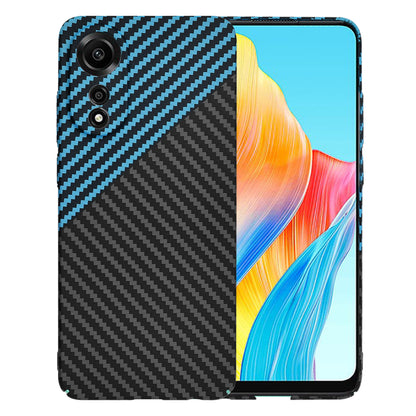 Hülle für Oppo A78 4G, Techsuit, Carbonite FiberShell, Schwarz Blau