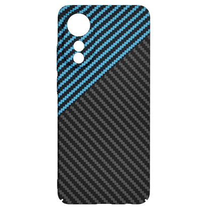 Hülle für Oppo A78 4G, Techsuit, Carbonite FiberShell, Schwarz Blau