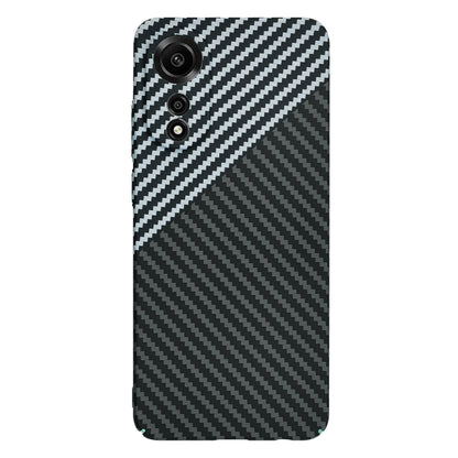 Hülle für Oppo A78 4G, Techsuit, Carbonite FiberShell, Schwarz Grau