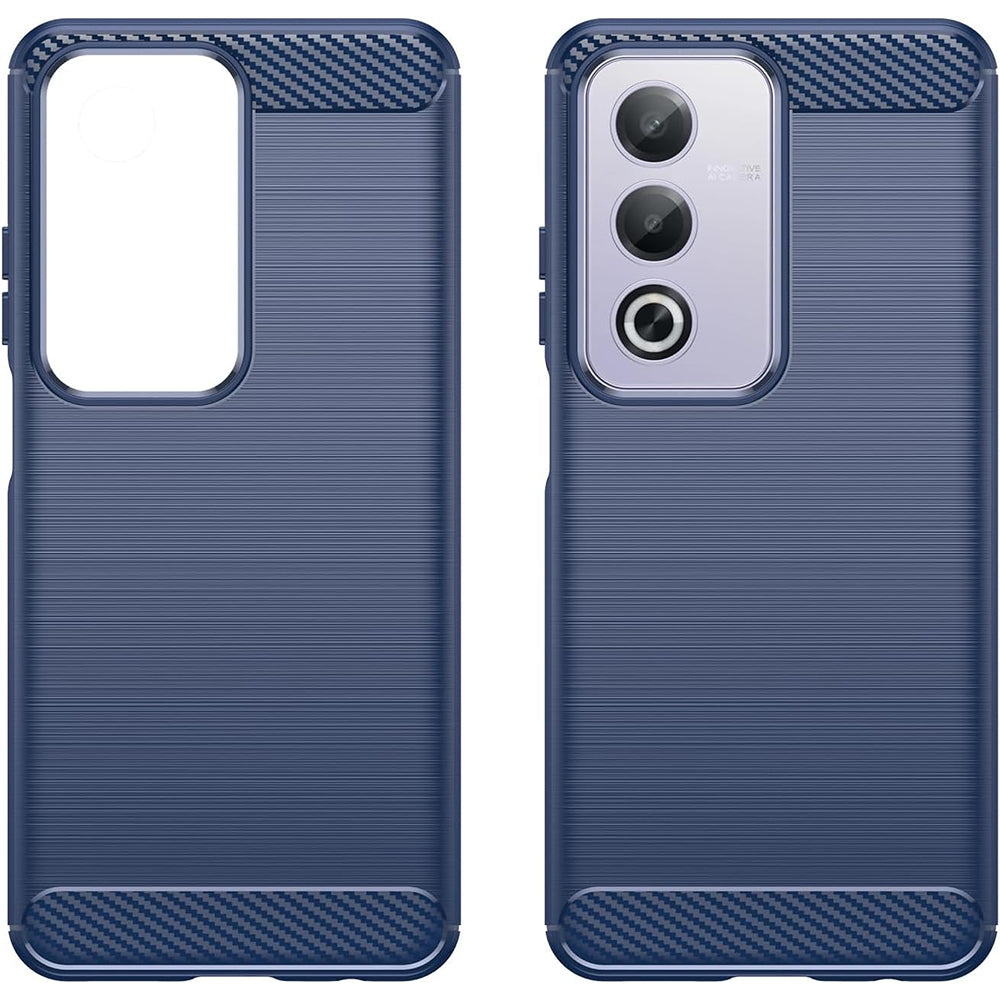 Hülle für Oppo A80, Techsuit, Carbon, Blau