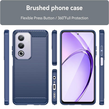 Hülle für Oppo A80, Techsuit, Carbon, Blau