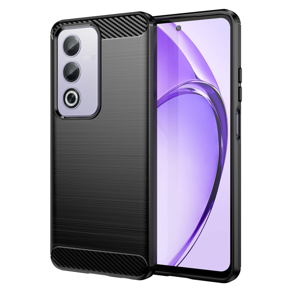 Hülle für Oppo A80, Techsuit, Carbon, Schwarz