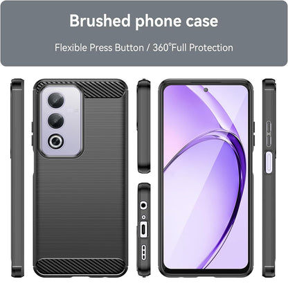 Hülle für Oppo A80, Techsuit, Carbon, Schwarz
