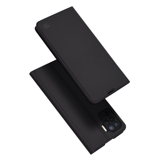 Hülle für Oppo A94 / Reno5 Lite, Techsuit, Magskin Book, Schwarz
