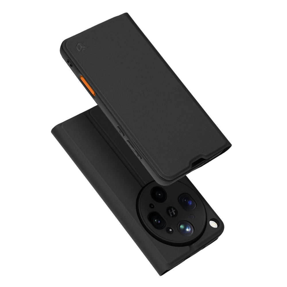 Hülle für Oppo Find X9 Ultra, Techsuit, Magskin Book, Schwarz