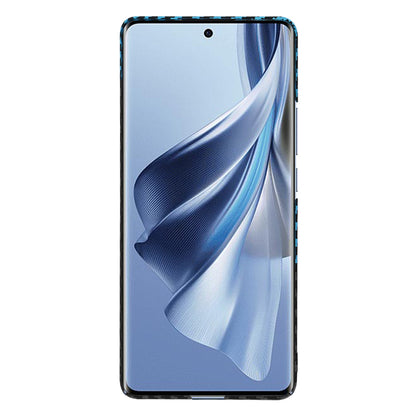 Hülle für Oppo Reno10 / Reno10 Pro, Techsuit, Carbonite FiberShell, Schwarz Blau