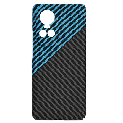 Hülle für Oppo Reno10 / Reno10 Pro, Techsuit, Carbonite FiberShell, Schwarz Blau