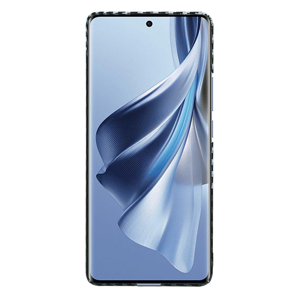Hülle für Oppo Reno10 / Reno10 Pro, Techsuit, Carbonite FiberShell, Schwarz Grau