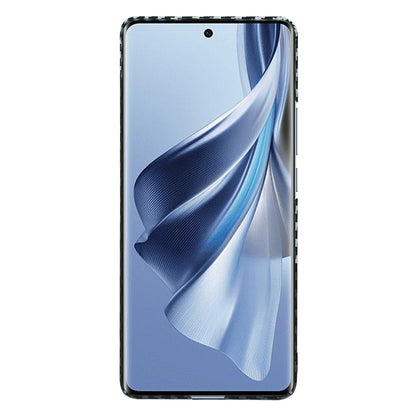 Hülle für Oppo Reno10 / Reno10 Pro, Techsuit, Carbonite FiberShell, Schwarz Grau