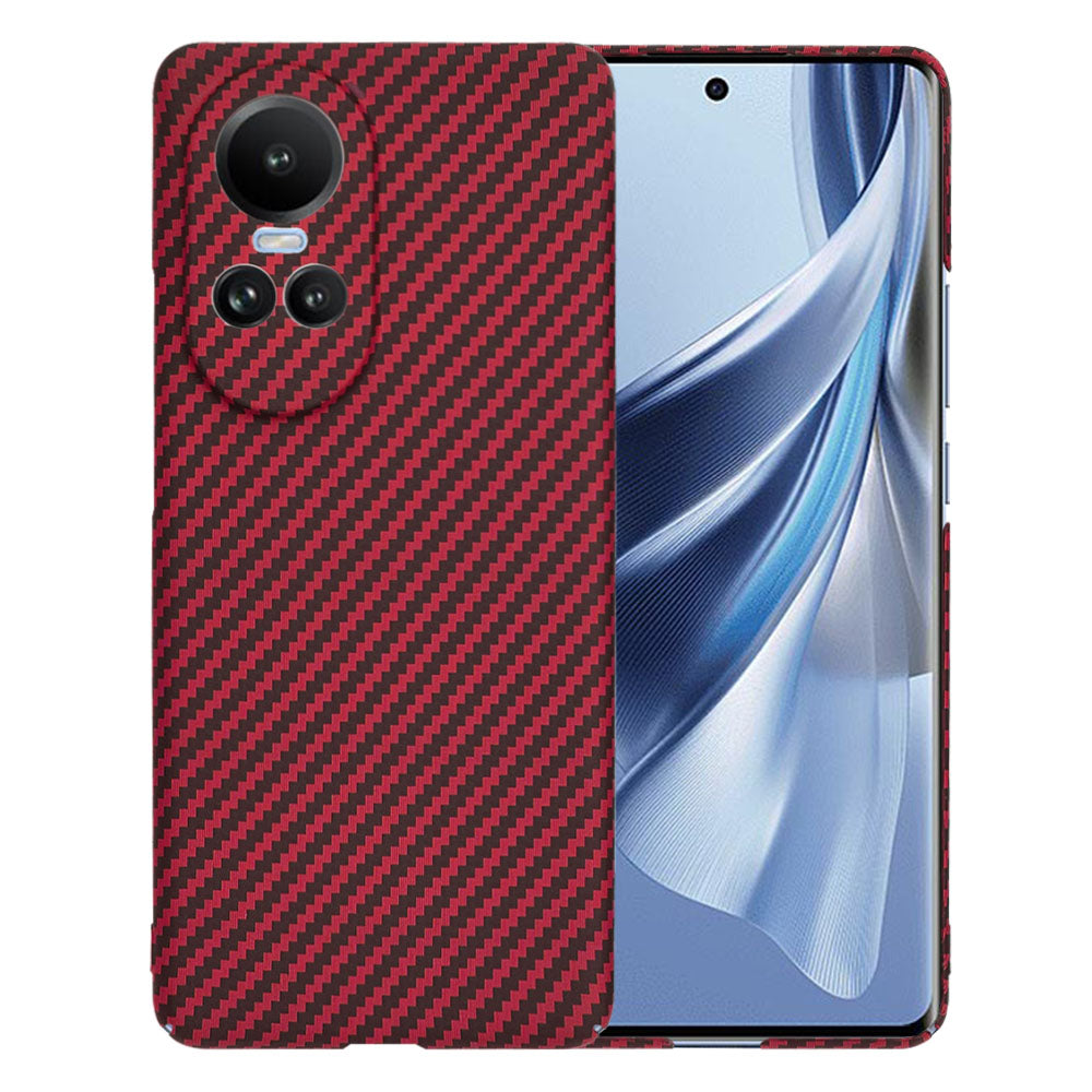 Case for Oppo Reno10 / Reno10 Pro, Techsuit, Carbonite FiberShell, Red