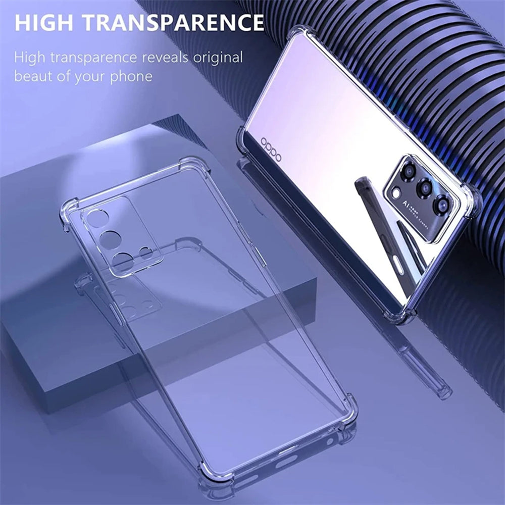 Hülle für Oppo Reno10 / Reno10 Pro, Techsuit, stoßfest klar, transparent