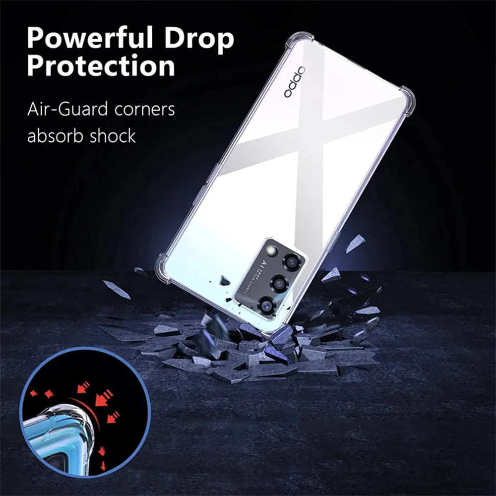 Hülle für Oppo Reno10 / Reno10 Pro, Techsuit, stoßfest klar, transparent