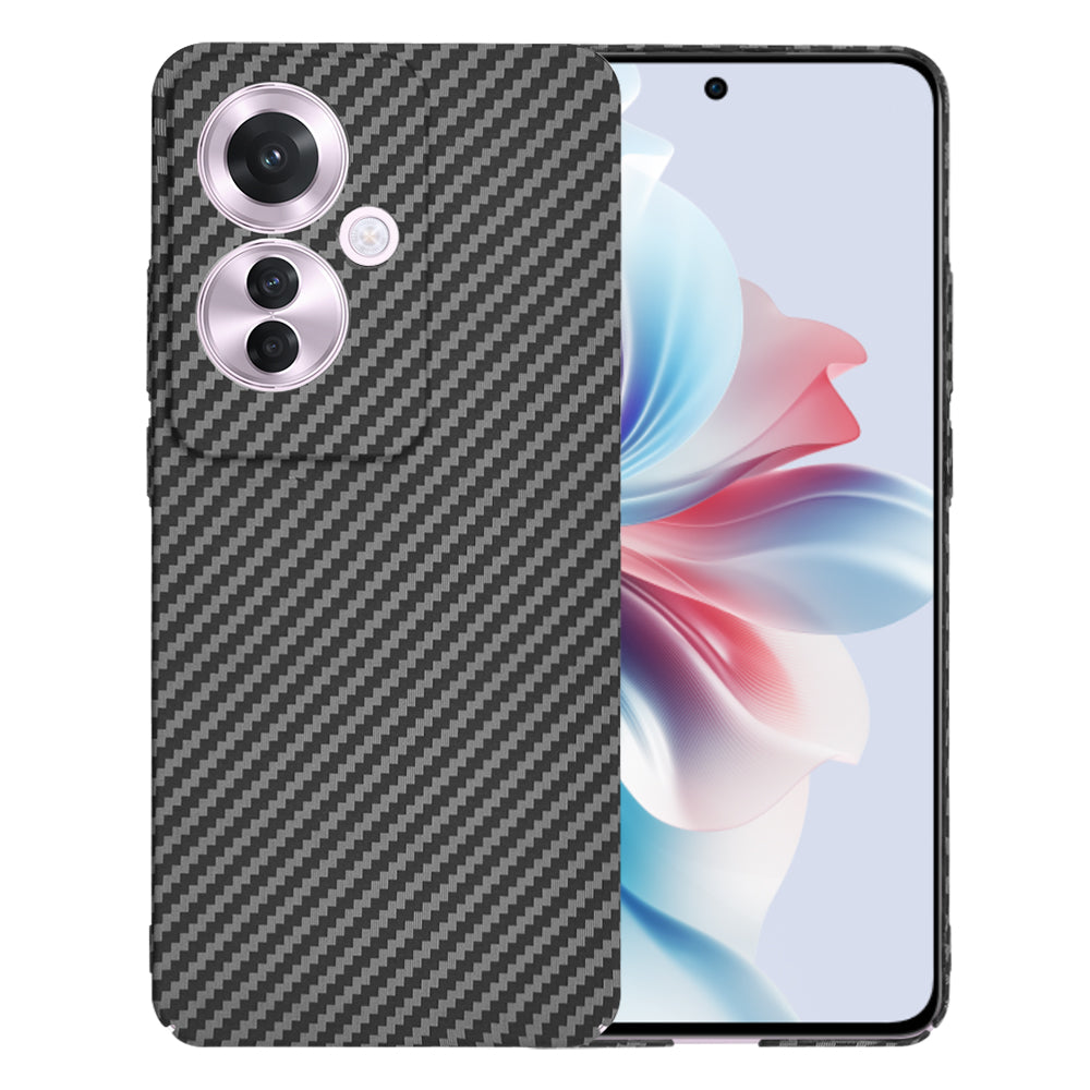 Hülle für Oppo Reno11 F, Techsuit, Carbonite FiberShell, Schwarz