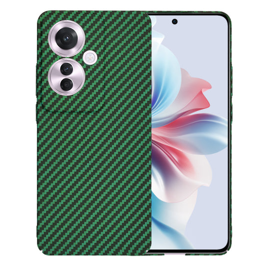 Hülle für Oppo Reno11 F, Techsuit, Carbonite FiberShell, Grün