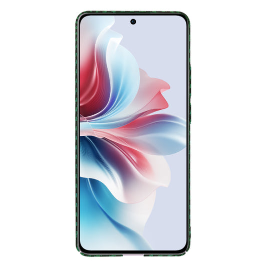 Hülle für Oppo Reno11 F, Techsuit, Carbonite FiberShell, Grün