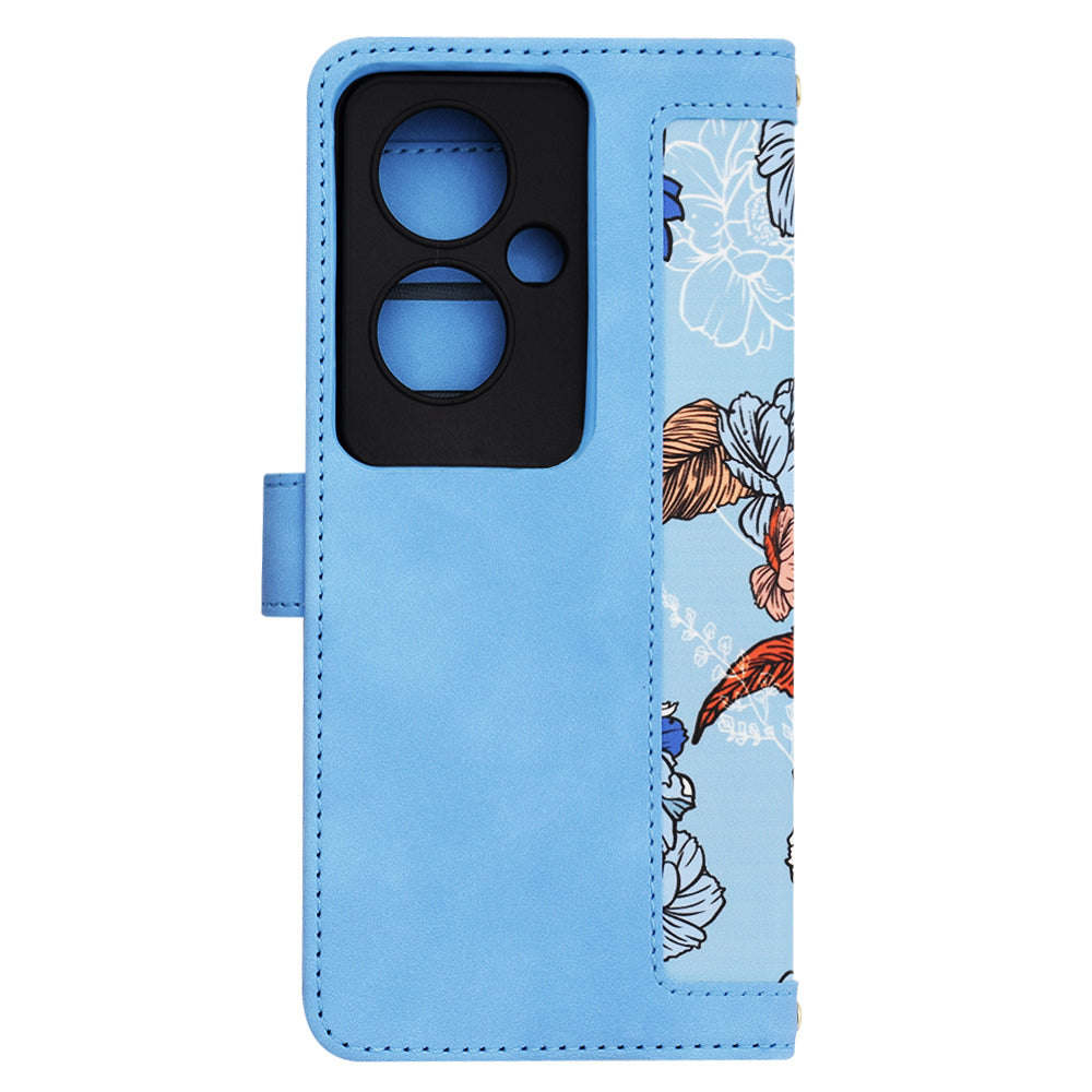 Hülle für Oppo Reno11 F, Techsuit, FlipCraft, Blau