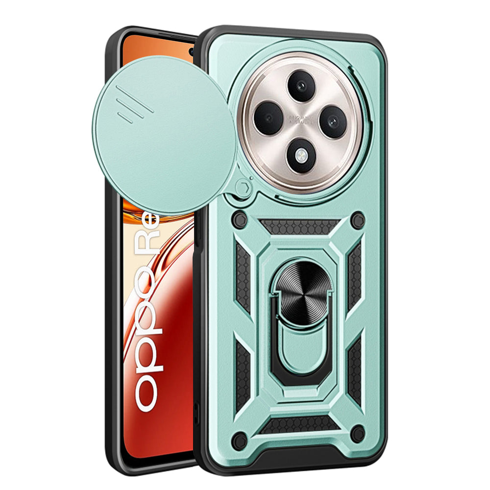 Hülle für Oppo Reno12 FS 5G / Reno12 FS 4G / Reno12 F 4G / Reno12 F, Techsuit, CamShield, Grün