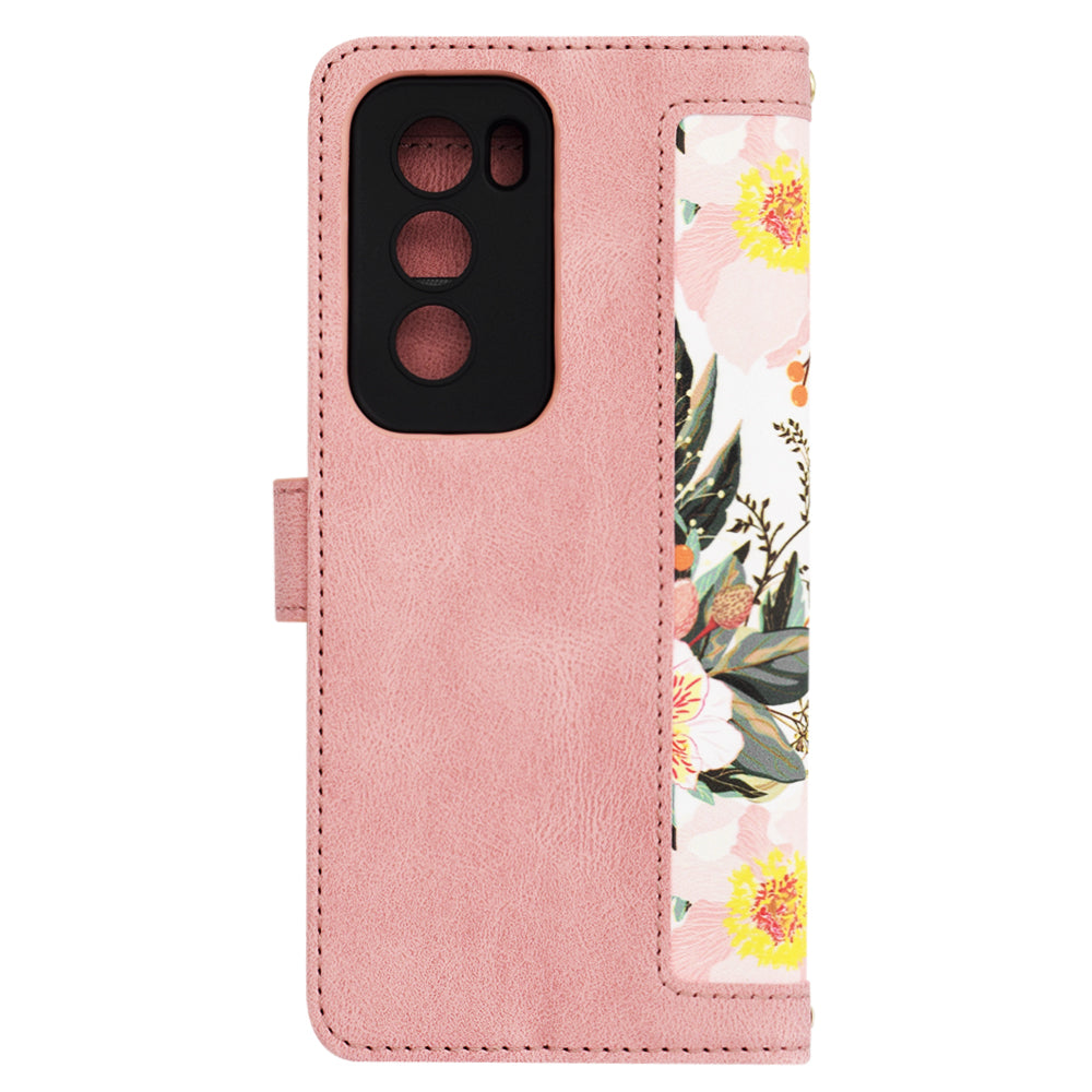 Hülle für Oppo Reno12 Pro, Techsuit, FlipCraft, Rosa