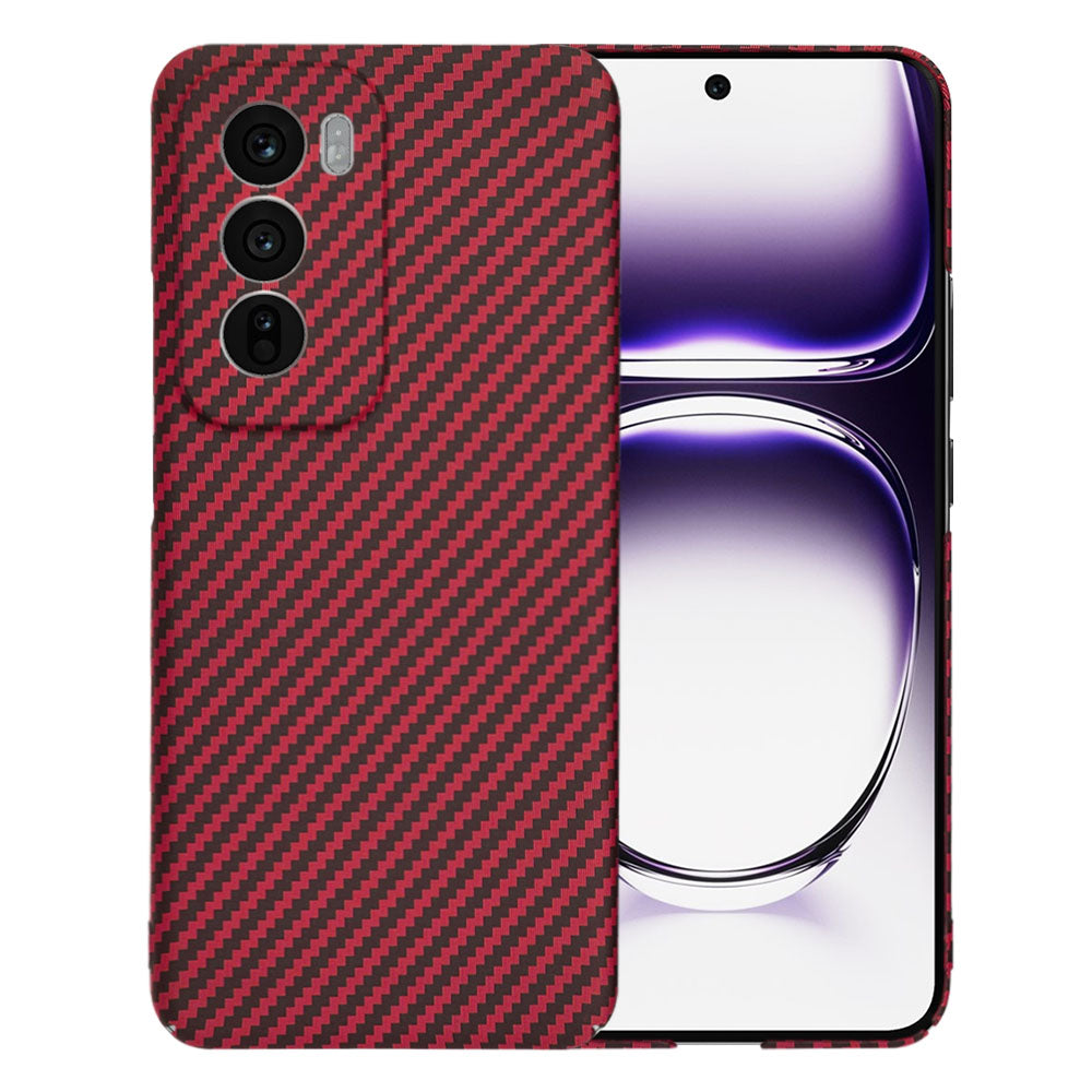 Hülle für Oppo Reno12, Techsuit, Carbonite FiberShell, Rot