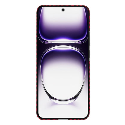 Hülle für Oppo Reno12, Techsuit, Carbonite FiberShell, Rot