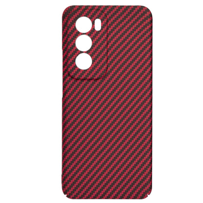 Hülle für Oppo Reno12, Techsuit, Carbonite FiberShell, Rot