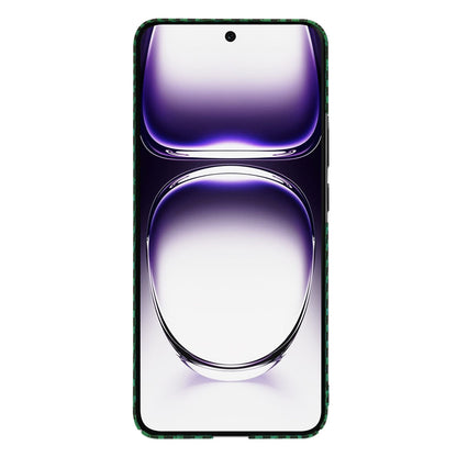 Hülle für Oppo Reno12, Techsuit, Carbonite FiberShell, Grün