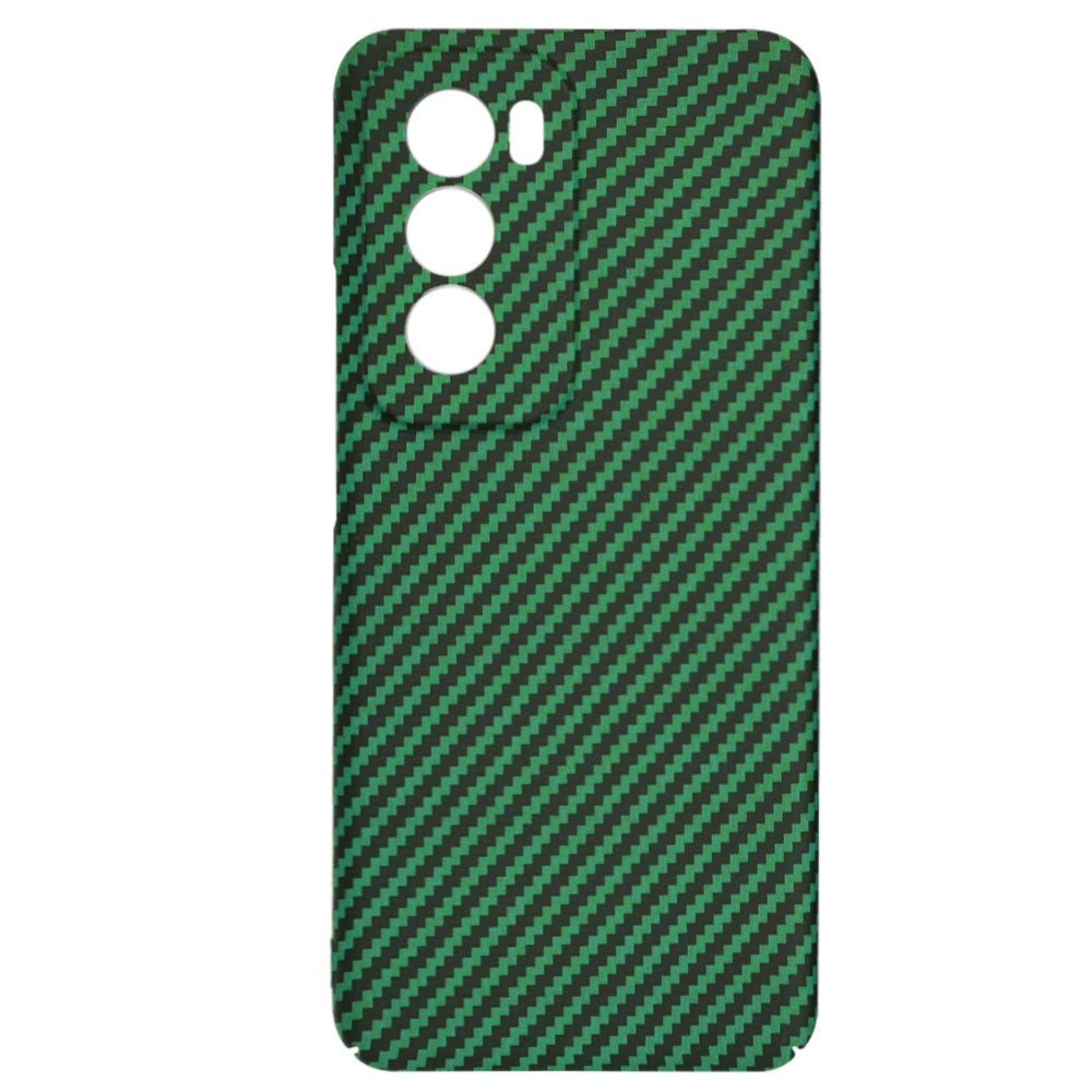 Hülle für Oppo Reno12, Techsuit, Carbonite FiberShell, Grün