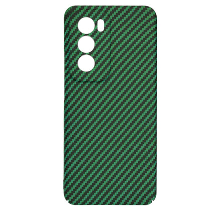 Hülle für Oppo Reno12, Techsuit, Carbonite FiberShell, Grün