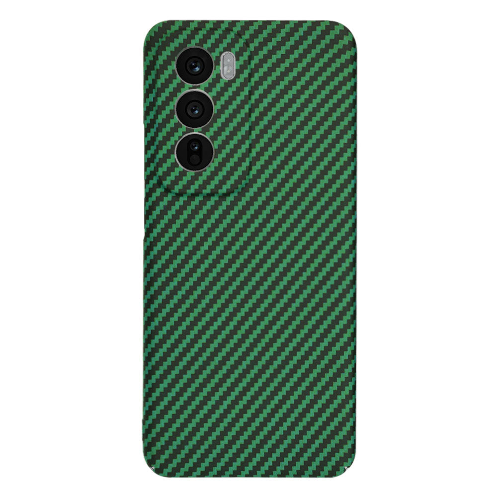 Hülle für Oppo Reno12, Techsuit, Carbonite FiberShell, Grün