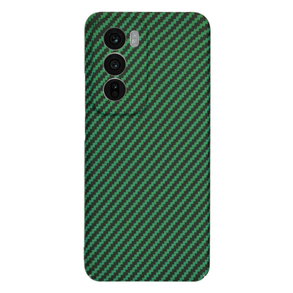 Hülle für Oppo Reno12, Techsuit, Carbonite FiberShell, Grün