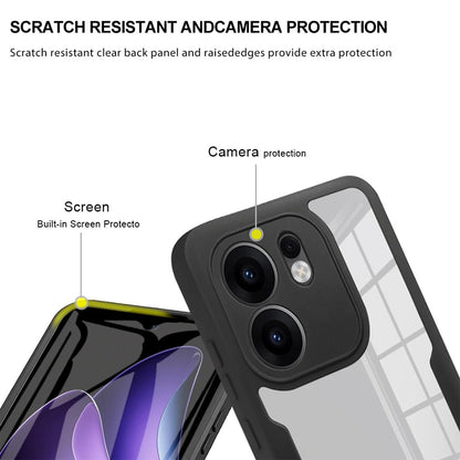 Hülle für Oppo Reno13 FS 5G / Reno13 F 4G / Reno13 F, Techsuit, ColorVerse 360, Schwarz